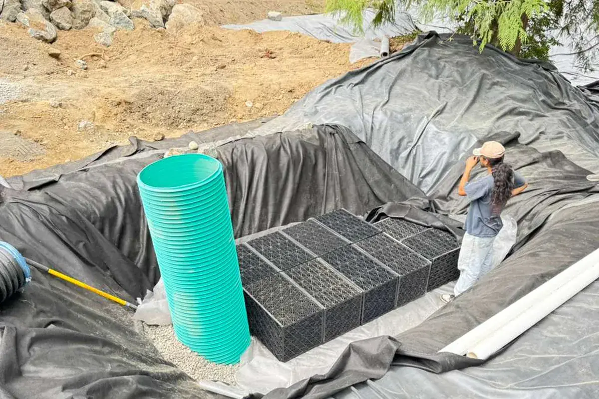 Drainage system installation